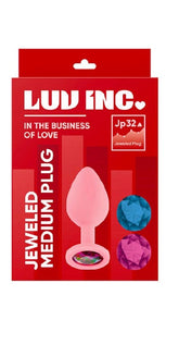 Luv Inc Jp32 Medium Jeweled Plug Pink Prostate Toys
